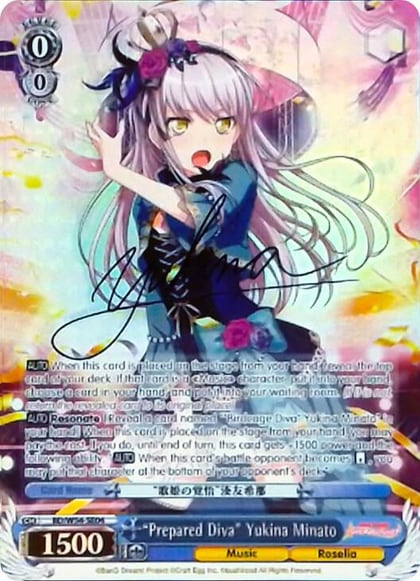 "Prepared Diva" Yukina Minato (Alternate Art Promo), BanG Dream! Girls Band Party! BD/W54-SE04