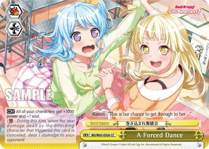 A Forced Dance, BanG Dream! Girls Band Party! Vol.2 BD/W63-E026 CC