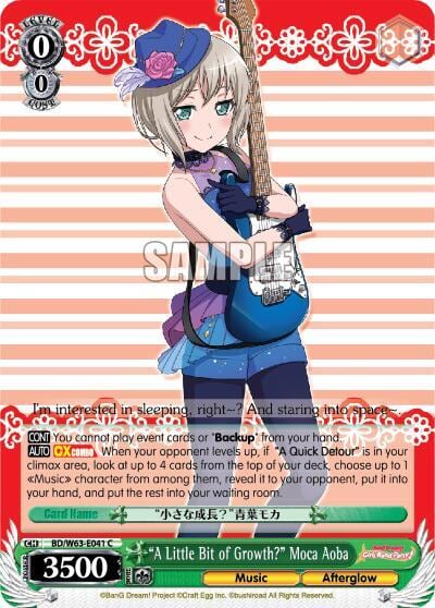 "A Little Bit of Growth?" Moca Aoba, BanG Dream! Girls Band Party! Vol.2 BD/W63-E041 C