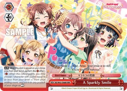 A Sparkly Smile (RRR), BanG Dream! Girls Band Party! Vol.2 BD/W63-E068R RRR