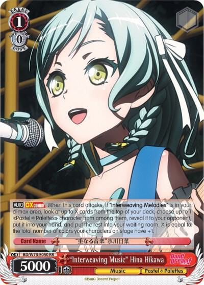 "Interweaving Music" Hina Hikawa, BanG Dream! Vol.2 BD/W73-E050 RR