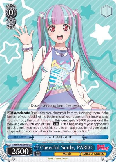 Cheerful Smile, PAREO, BanG Dream! Vol.2 BD/W73-E078 U