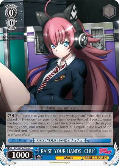 RAISE YOUR HANDS, CHU², BanG Dream! Vol.2 BD/W73-E086 C