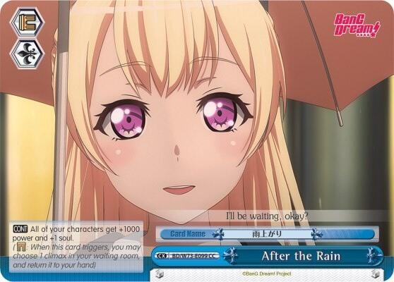 After the Rain, BanG Dream! Vol.2 BD/W73-E099 CC