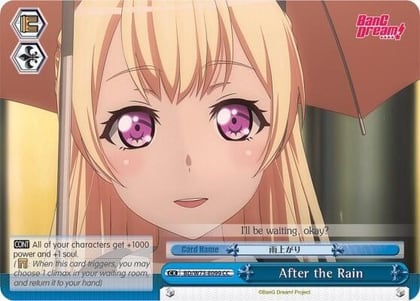 After the Rain, BanG Dream! Vol.2 BD/W73-E099 CC