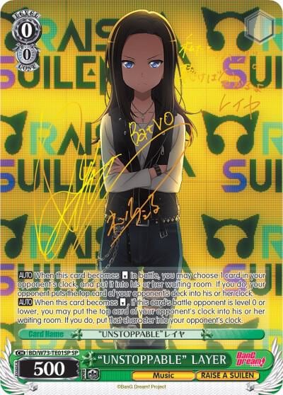 "UNSTOPPABLE" LAYER (SP), BanG Dream! Vol.2 BD/W73-TE01SP SP