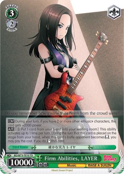 Firm Abilities, LAYER, BanG Dream! Vol.2 BD/W73-TE10 TD