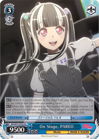 On Stage, PAREO, BanG Dream! Vol.2 BD/W73-TE18 TD
