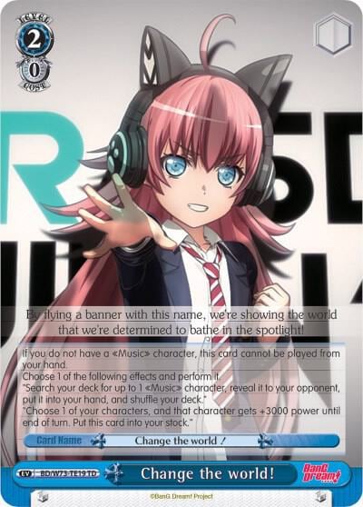 Change the world!, BanG Dream! Vol.2 BD/W73-TE19 TD