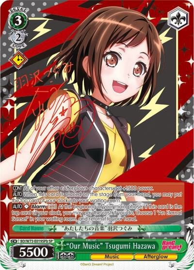 "Our Music" Tsugumi Hazawa (SP) (B), BanG Dream! Vol.2 BD/W73-E019SPb SP