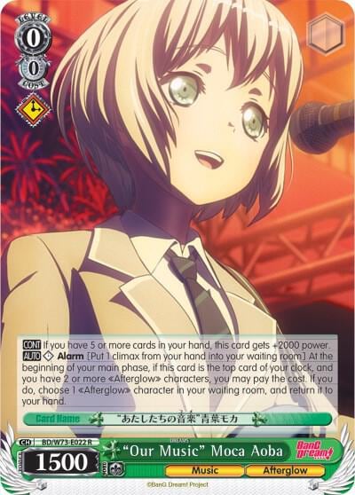 "Our Music" Moca Aoba, BanG Dream! Vol.2 BD/W73-E022 R