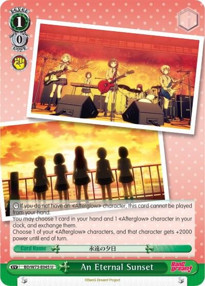 An Eternal Sunset, BanG Dream! Vol.2 BD/W73-E045 U