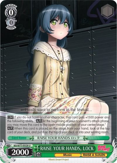 RAISE YOUR HANDS, LOCK, BanG Dream! Vol.2 BD/W73-E028 U