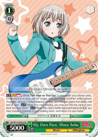 My Own Pace, Moca Aoba (SR), BanG Dream! Vol.2 BD/W73-E030S