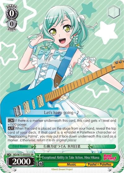 Exceptional Ability to Take Action, Hina Hikawa (SR), BanG Dream! Vol.2 BD/W73-E035S