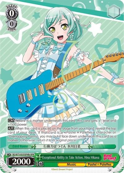 Exceptional Ability to Take Action, Hina Hikawa (SPM) (B), BanG Dream! Vol.2 BD/W73-E035SPMb