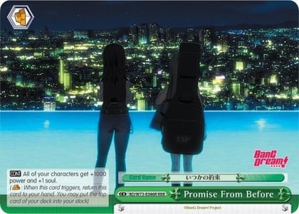 Promise From Before (RRR), BanG Dream! Vol.2 BD/W73-E046R