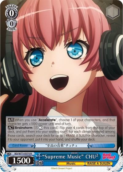 "Supreme Music" CHU², BanG Dream! Vol.2 BD/W73-E070 R
