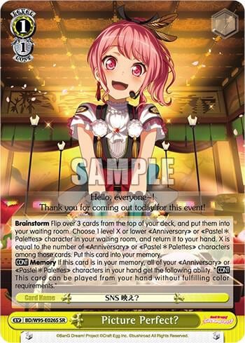 Picture Perfect? (SR), BanG Dream! Girls Band Party! 5th Anniversary BD/W95-E026S SR