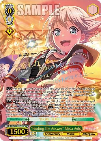 "Finding the Answer" Moca Aoba (SSP), BanG Dream! Girls Band Party! 5th Anniversary BD/W95-E029SSP SSP