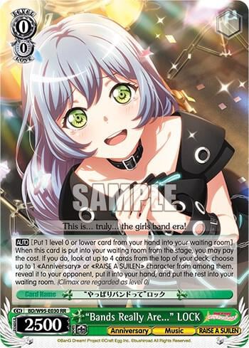 "Bands Really Are..." LOCK, BanG Dream! Girls Band Party! 5th Anniversary BD/W95-E030 RR