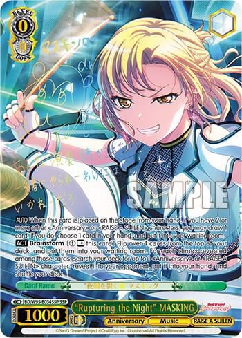 "Rupturing the Night" MASKING (SSP), BanG Dream! Girls Band Party! 5th Anniversary BD/W95-E034SSP SSP