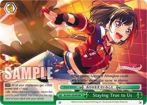 Staying True to Us (RRR), BanG Dream! Girls Band Party! 5th Anniversary BD/W95-E059R RRR