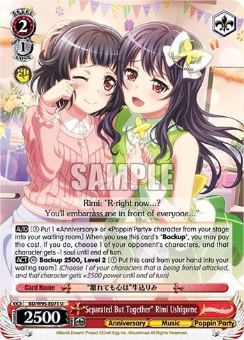 "Separated But Together" Rimi Ushigome, BanG Dream! Girls Band Party! 5th Anniversary BD/W95-E071 U