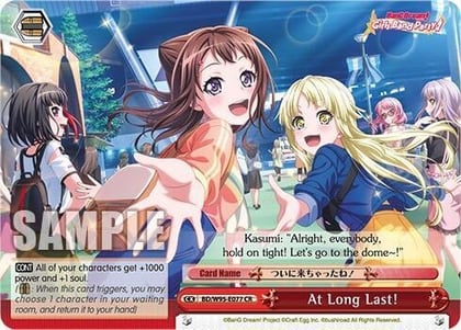 At Long Last!, BanG Dream! Girls Band Party! 5th Anniversary BD/W95-E077 CR