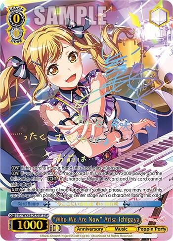 "Who We Are Now" Arisa Ichigaya (SSP), BanG Dream! Girls Band Party! 5th Anniversary BD/W95-E083SSP SSP