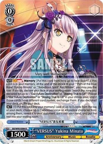 "VERSUS" Yukina Minato, BanG Dream! Girls Band Party! 5th Anniversary BD/W95-E084 R