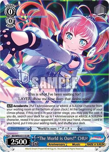"The World is Ours!" CHU² (SR), BanG Dream! Girls Band Party! 5th Anniversary BD/W95-E111S SR