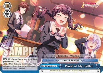 Proof of My Skills!, BanG Dream! Girls Band Party! 5th Anniversary BD/W95-E125 CC