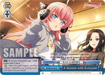 A Session with Everyone, BanG Dream! Girls Band Party! 5th Anniversary BD/W95-E126 CC