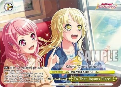 To That Joyous Place! (PR), BanG Dream! Girls Band Party! 5th Anniversary BD/W95-E127 PR