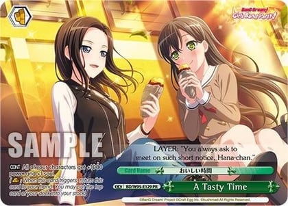 A Tasty Time (PR), BanG Dream! Girls Band Party! 5th Anniversary BD/W95-E129 PR