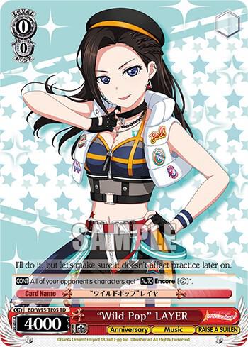 "Wild Pop" LAYER, BanG Dream! Girls Band Party! 5th Anniversary BD/W95-TE05 TD