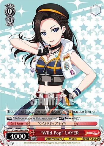 "Wild Pop" LAYER, BanG Dream! Girls Band Party! 5th Anniversary BD/W95-TE05 TD