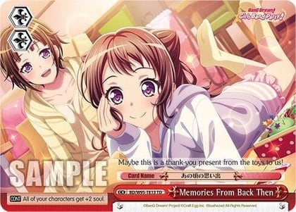 Memories From Back Then, BanG Dream! Girls Band Party! 5th Anniversary BD/W95-TE13 TD