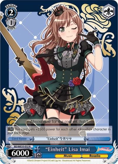 "Einheit" Lisa Imai, Poppin’Party x Roselia BD/WE35-E32 R