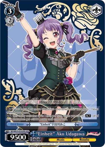 "Einheit" Ako Udagawa (OFR), Poppin’Party x Roselia BD/WE35-E33OFR OFR
