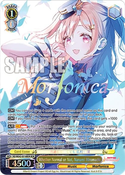 Whether Normal or Not, Nanami Hiromachi (BDR), BanG Dream! Girls Band Party! Countdown Collection Premium Booster BD/WE42-E016BDR BDR