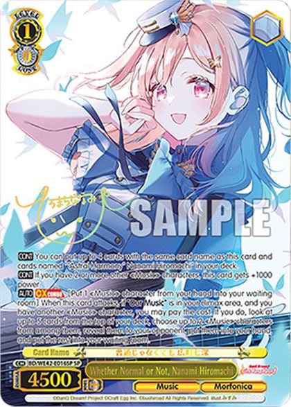 Whether Normal or Not, Nanami Hiromachi (SP), BanG Dream! Girls Band Party! Countdown Collection Premium Booster BD/WE42-E016SP SP