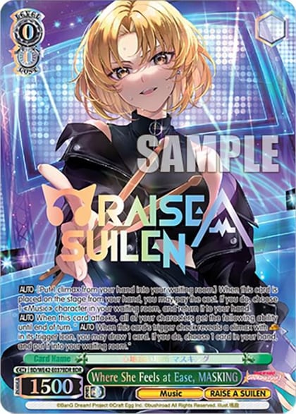 Where She Feels at Ease, MASKING (BDR), BanG Dream! Girls Band Party! Countdown Collection Premium Booster BD/WE42-E037BDR BDR