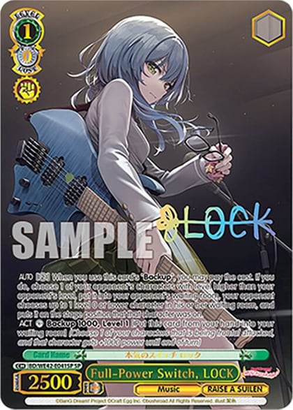 Full-Power Switch, LOCK (SP), BanG Dream! Girls Band Party! Countdown Collection Premium Booster BD/WE42-E041SP SP