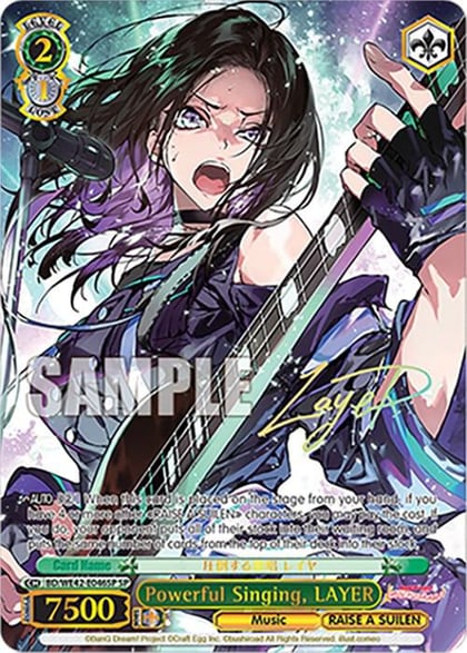 Powerful Singing, LAYER (SP), BanG Dream! Girls Band Party! Countdown Collection Premium Booster BD/WE42-E046SP SP