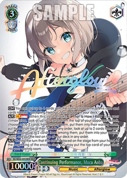 Continuing Performance, Moca Aoba (BDR), BanG Dream! Girls Band Party! Countdown Collection Premium Booster BD/WE42-E052BDR BDR