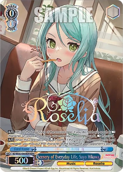 Scenery of Everyday Life, Sayo Hikawa (BDR), BanG Dream! Girls Band Party! Countdown Collection Premium Booster BD/WE42-E065BDR BDR