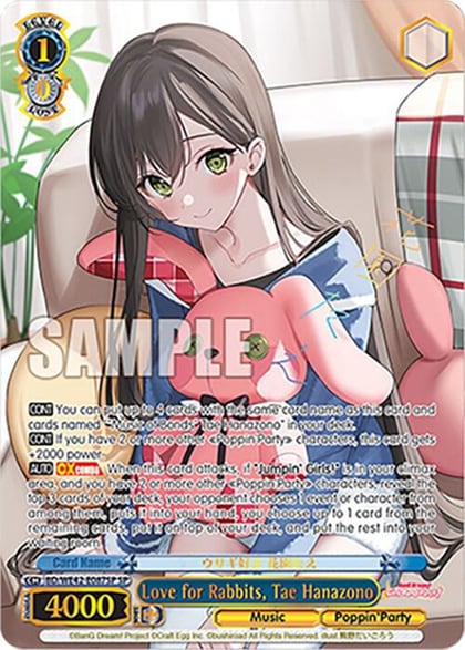 Love for Rabbits, Tae Hanazono (SP), BanG Dream! Girls Band Party! Countdown Collection Premium Booster BD/WE42-E087SP SP