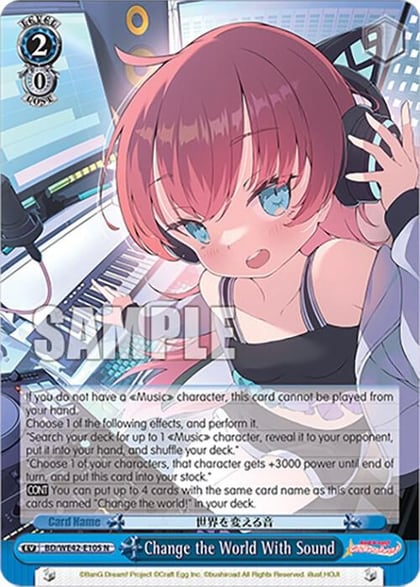 Change the World With Sound, BanG Dream! Girls Band Party! Countdown Collection Premium Booster BD/WE42-E105 N